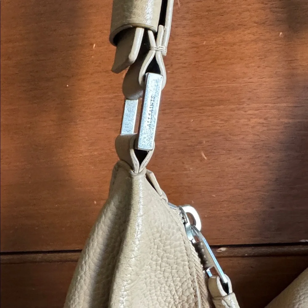 All Saints Edbury Tan Leather Shoulder Bag - Picture 7 of 9